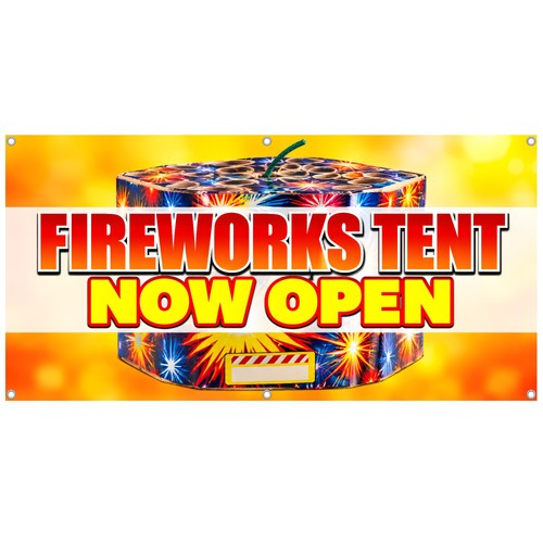 Fireworks tent vinyl banner - vinyl,